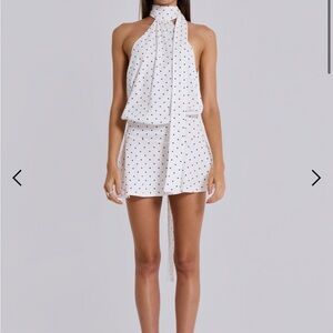 Jaded London Polka Dot Halter Dress